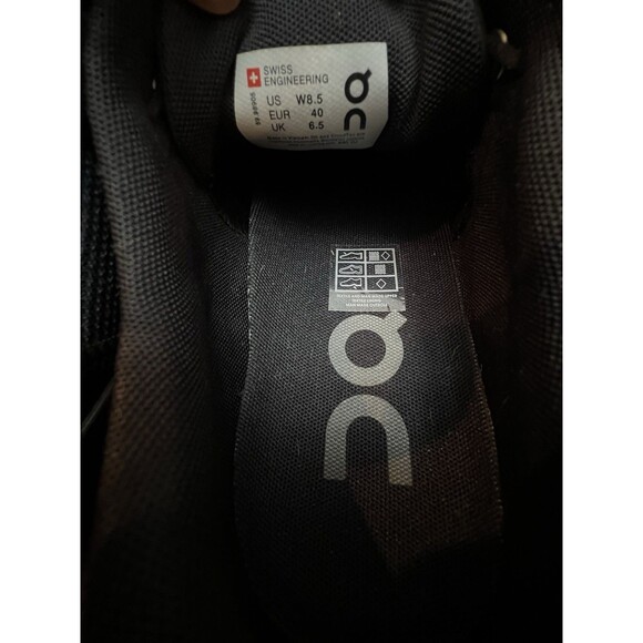 On Cloud Shoes Womens Size 8.5 Black Running Lightweight CloudTec Speed Laces - Picture 9 of 12